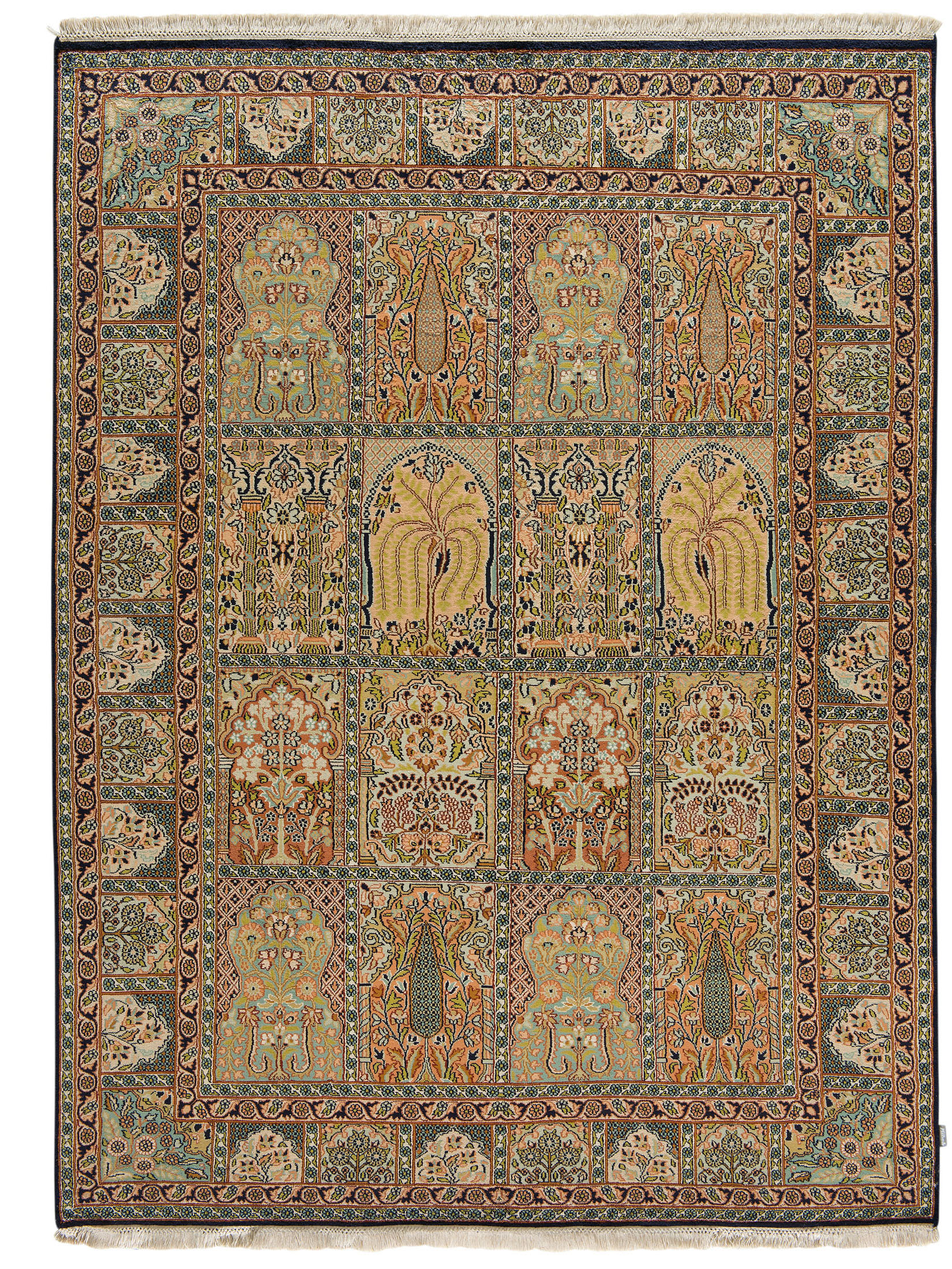 Kaschmir Seide 18/18 ca. 158 x 214 cm, Unikat / Einzelstück