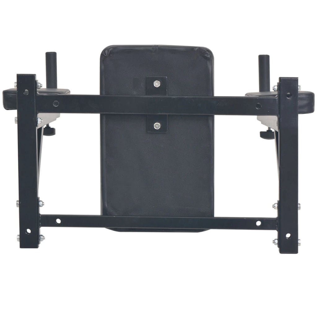 vidaXL Kraftstation Fitness-Dipstation zur Wandmontage Schwarz