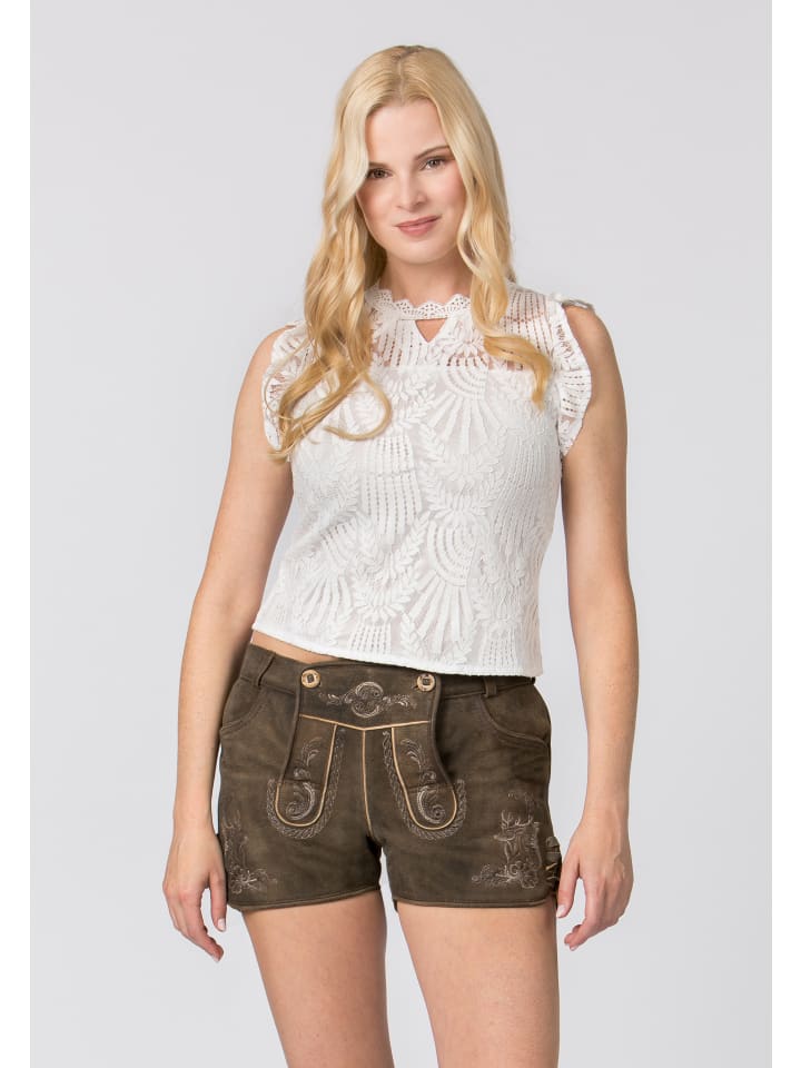 Stockerpoint Stockerpoint Trachtenlederhose Leya in kiesel gespeckt günstig kaufen
