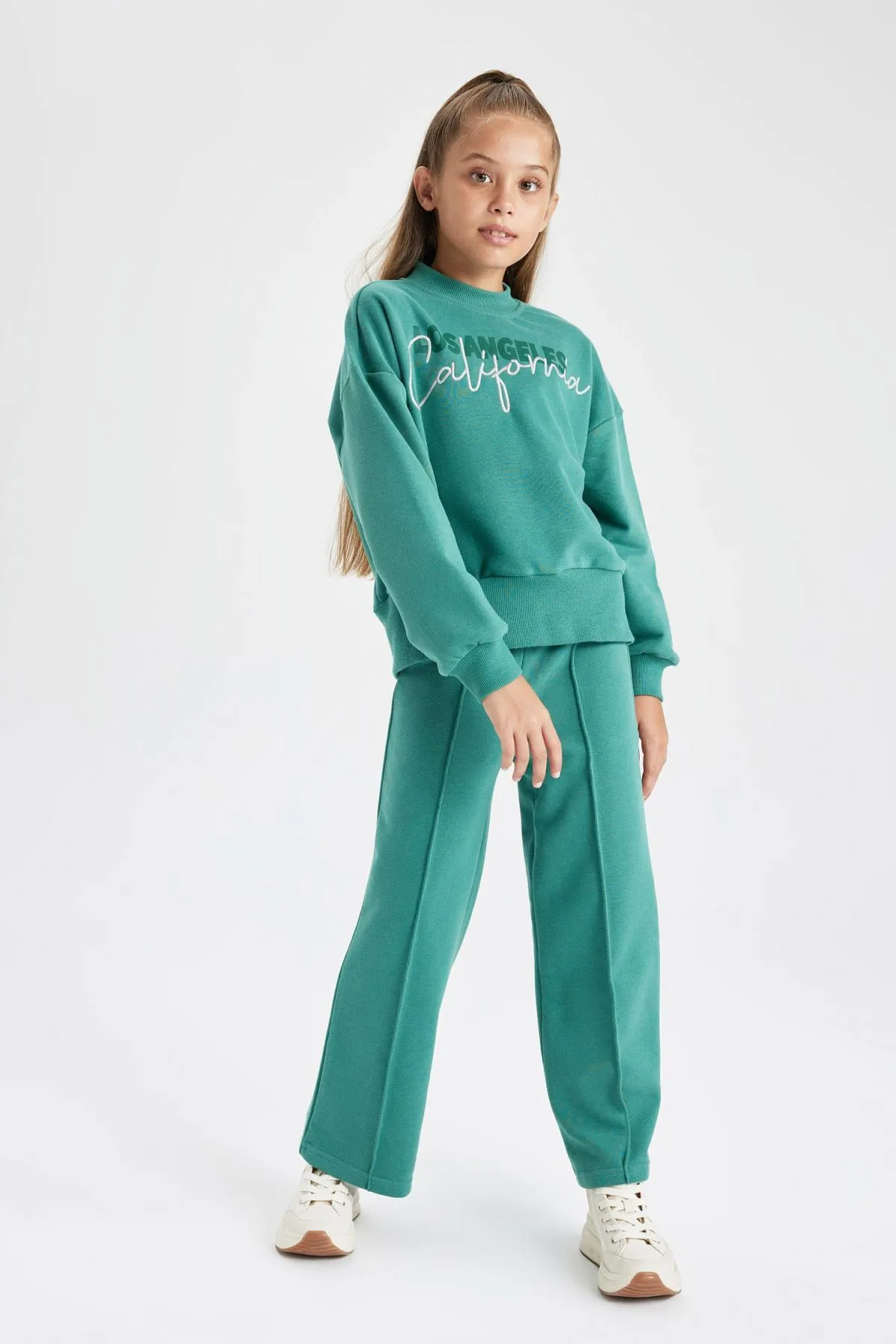 DeFacto  Bedrucktes Sweatshirt-Jogginghose-Set für Mädchen, 2-teilig