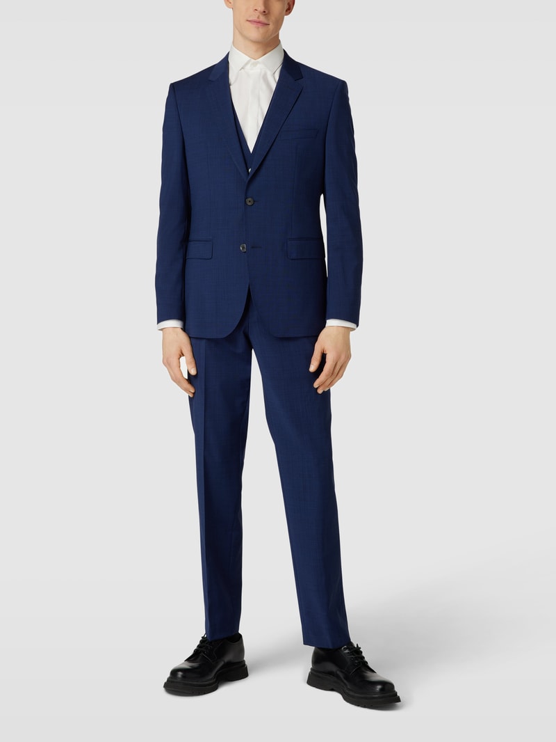 Sakko mit Pattentaschen Modell 'Jasper' in marineblau
