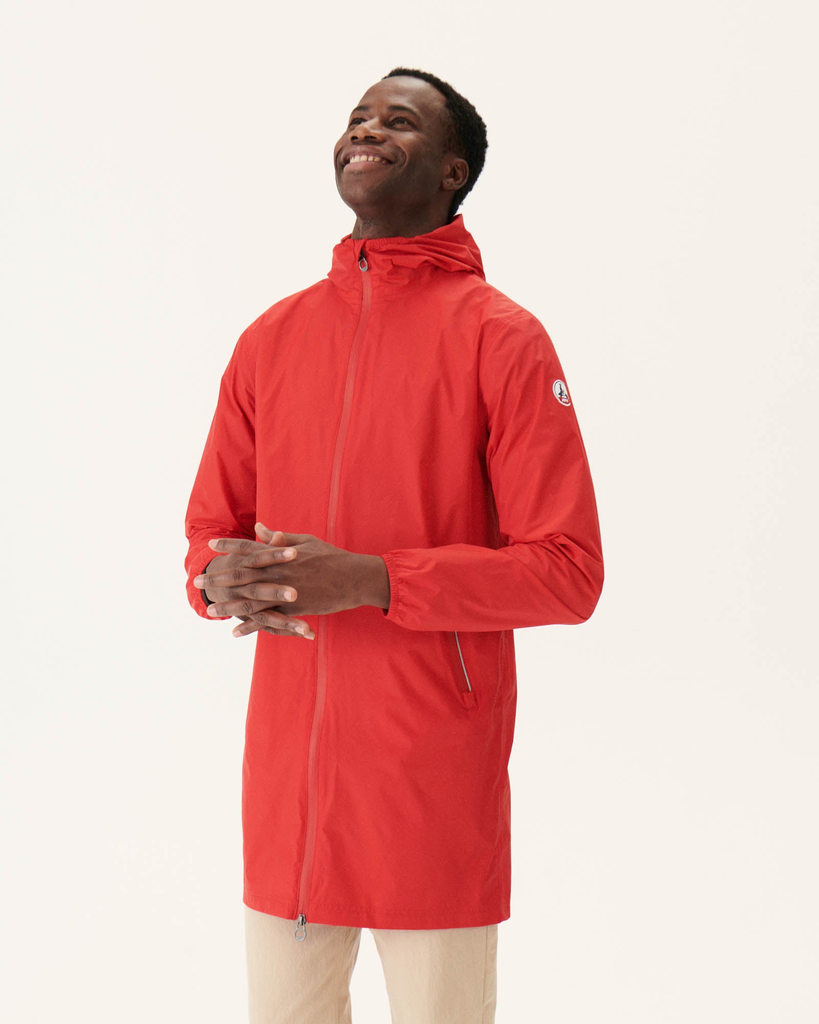 Imperméable long paquetable Rouge vif Stockholm