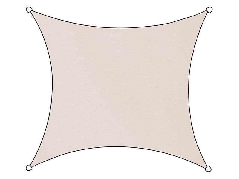 Livin ivigno Oxford Quadrat 5 x 5 Meter Schattentuch
