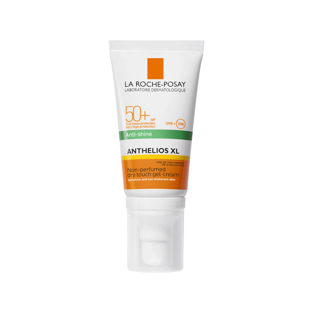 Anthelios gel za sunčanje za lice, suhi dodir, protiv sjaja SPF50+, bez mirisa - Visokozaštitna krema za sunčanje za lice.