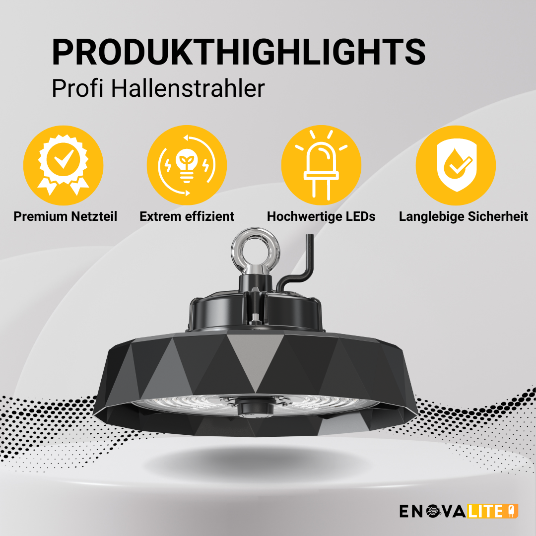 ENOVALITE LED-HighBay PRO, Diamant Design, 200 W