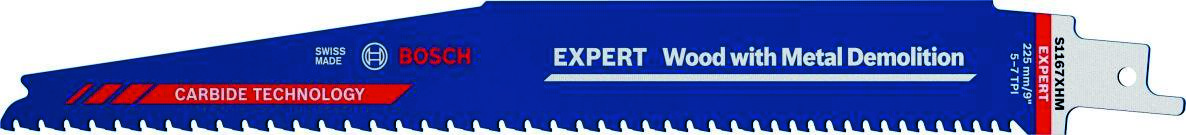 Bosch Blauw Accessoires 2608900400 Expert âWood with Metal Demolitionâ S 1167 XHM reciprozaagblad 10-delig