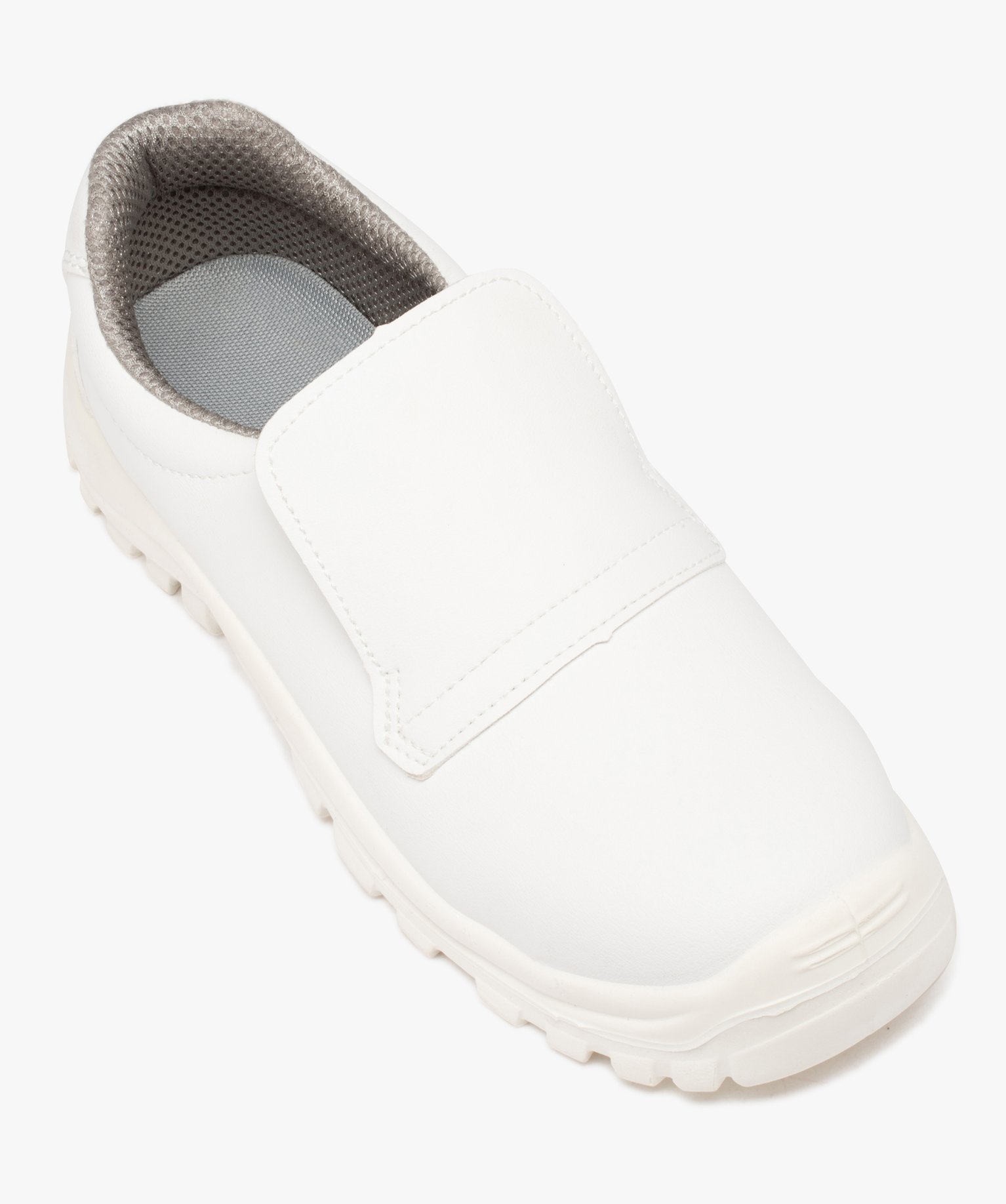 Chaussures de sécurité homme unies à enfiler avec col él... blanc | GEMO