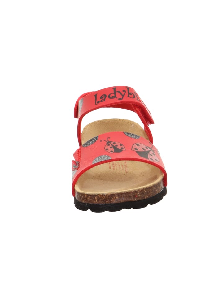 superfit Tieffußbett Sandale FUSSBETTPANTOFFEL in Rot/Schwarz günstig kaufen