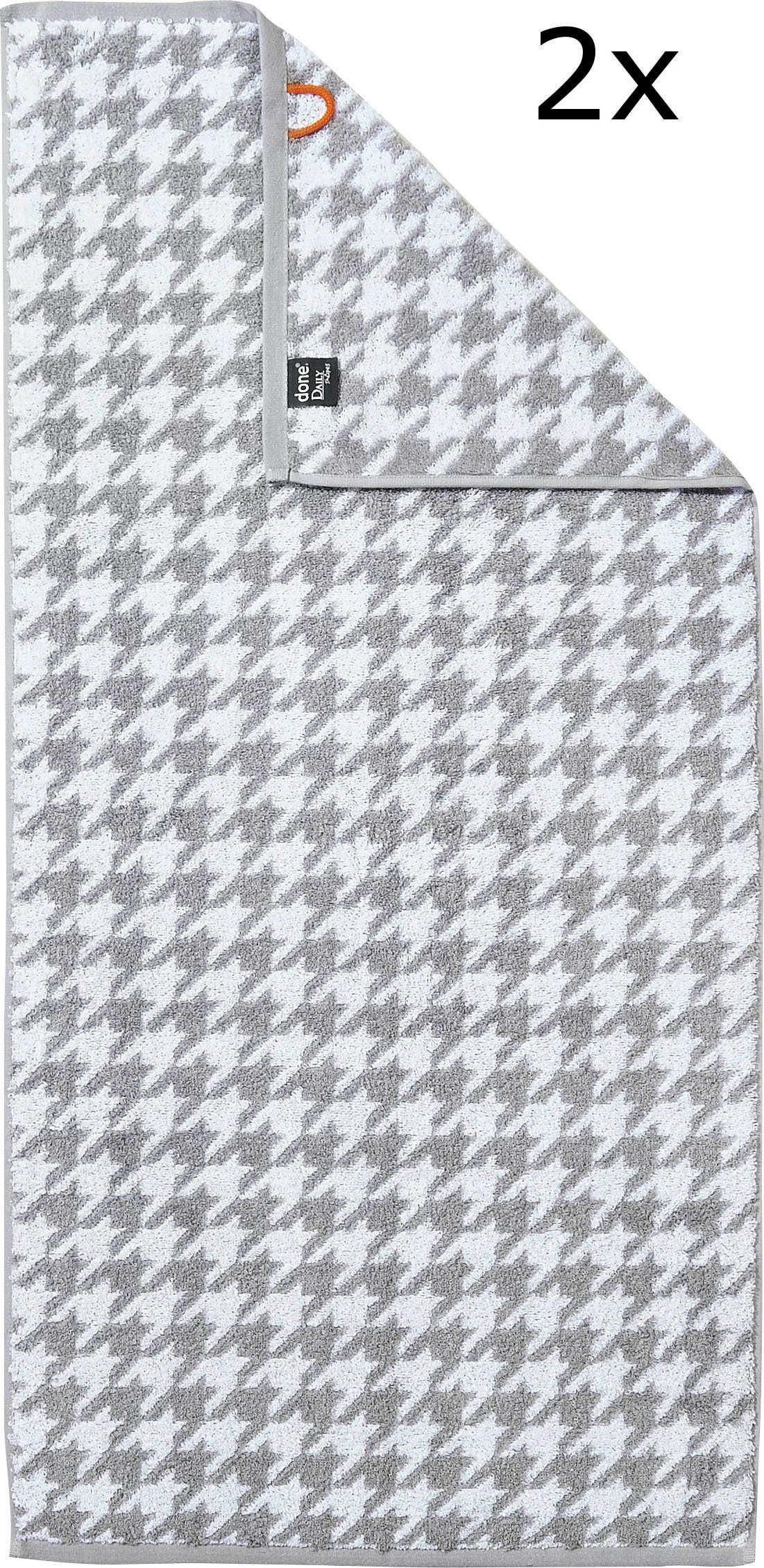 done.® Handtuch Set Daily Shapes Bird, Jacquard-Walkfrottier, (Set, 2-tlg), Jacquardgewebe, in verschiedenen Set-Varianten erhältlich