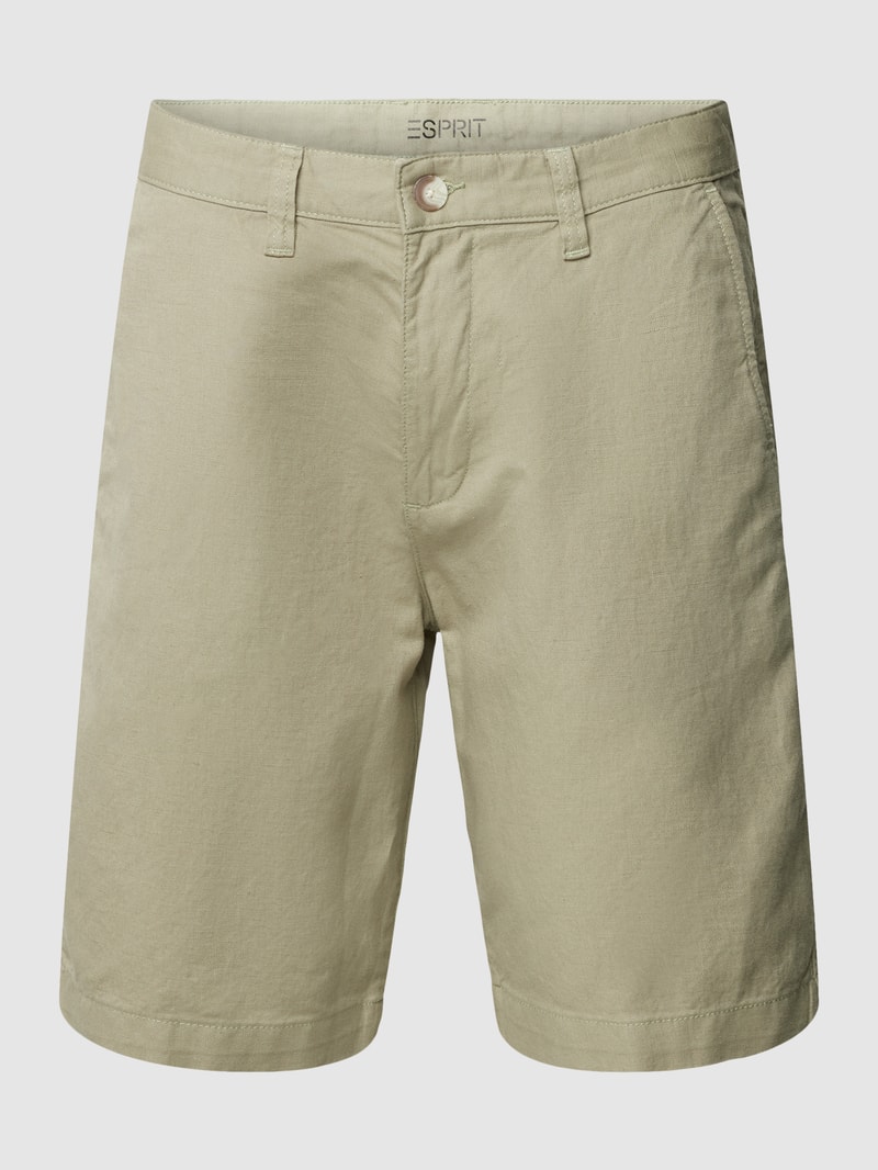 Bermudas mit Eingrifftaschen in hellgrün