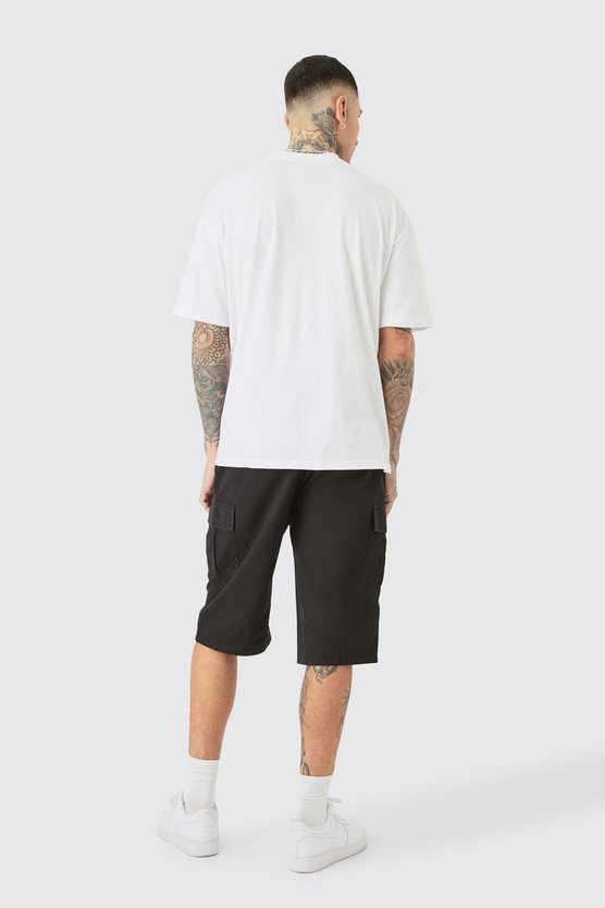 Tall Oversize T-Shirt mit Neon Print