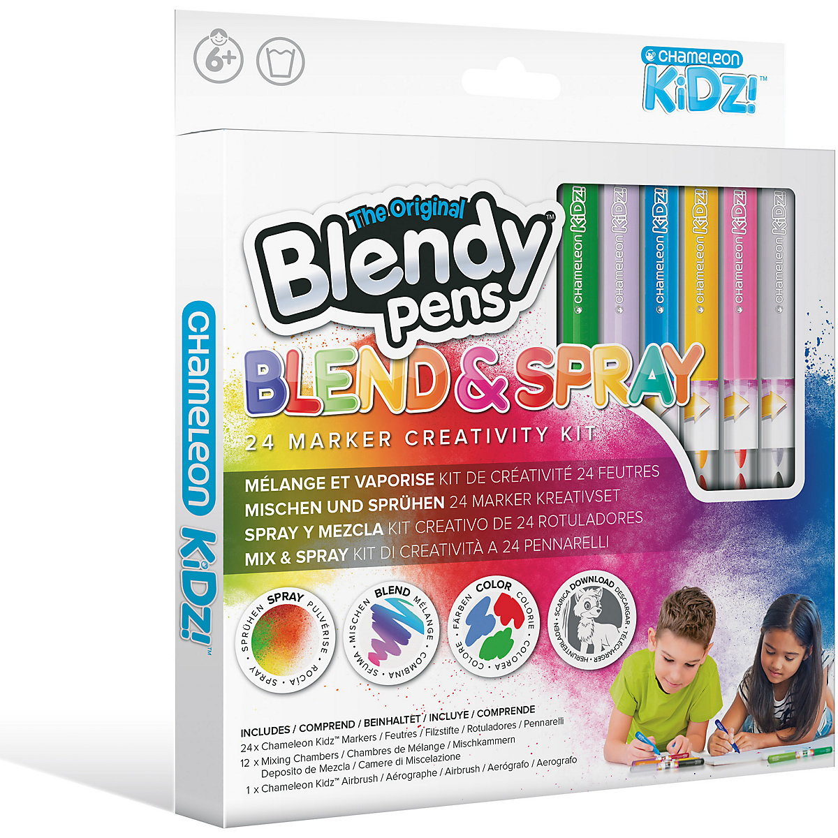 Blendy Pens Blend & Spray Creativity Kit, Sprühstifte mit Airbrush