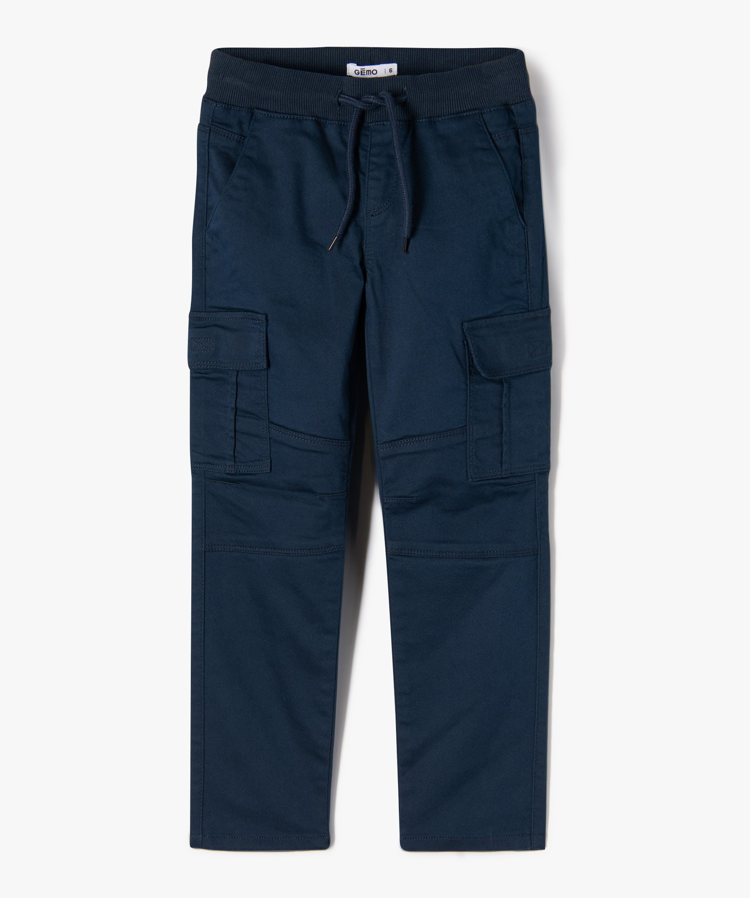 Pantalon multipoches en matière résistante Garçon marine | GEMO