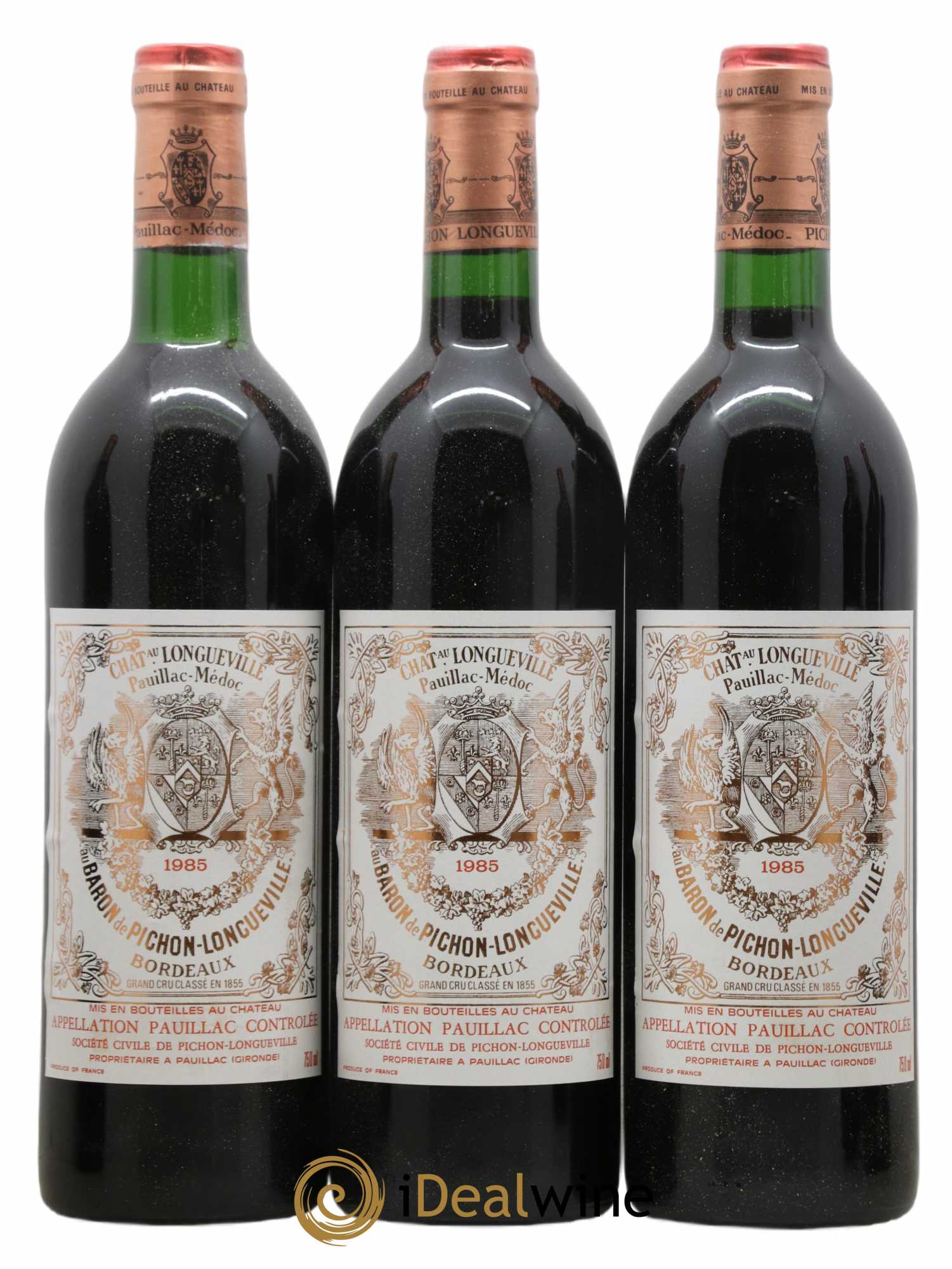 Pichon Longueville Baron 2ème Grand Cru Classé  1985 - Lot de 12 Bouteilles