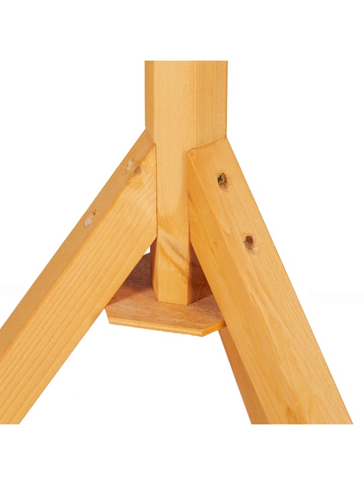 relaxdays Vogelfutterhaus in Natur/ Grün - (B)66 x (H)137 x (T)59 cm günstig kaufen onesize