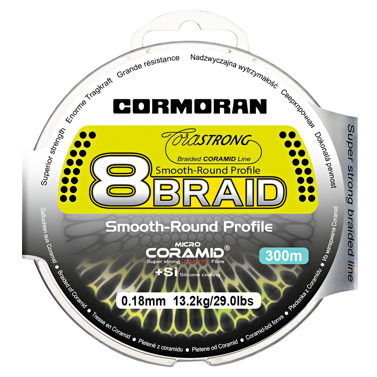 Cormoran Angelschnur CoraStrong 8-Braid (grün, 300 m)