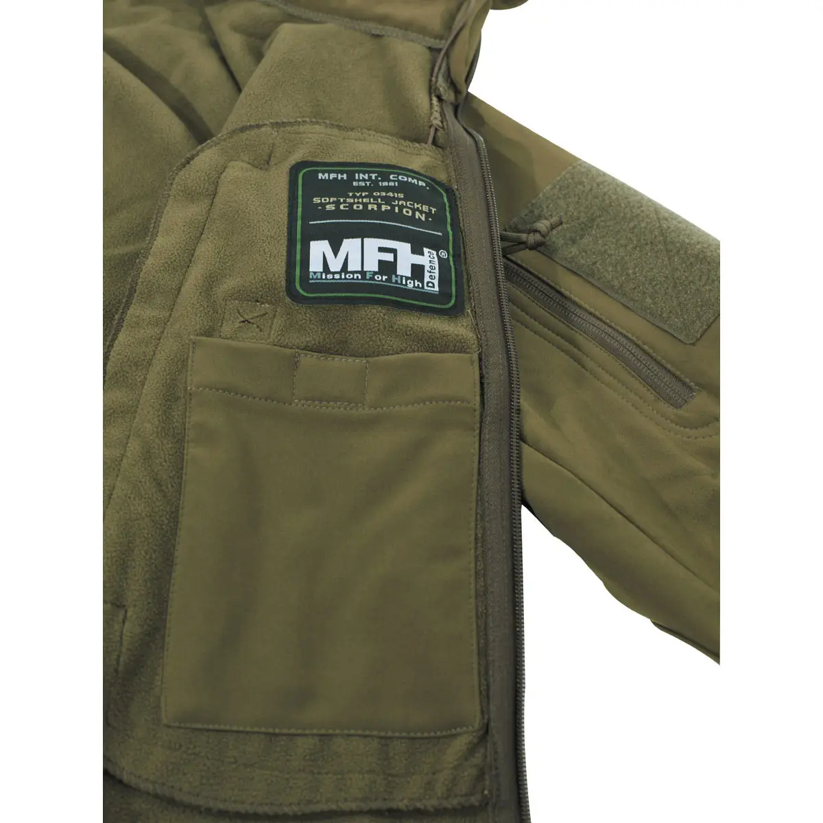 Softshell Jacke Scorpion oliv