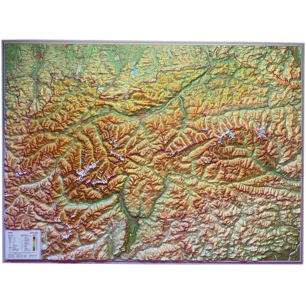 RELIEF TIROL 1:325.000 - Karte