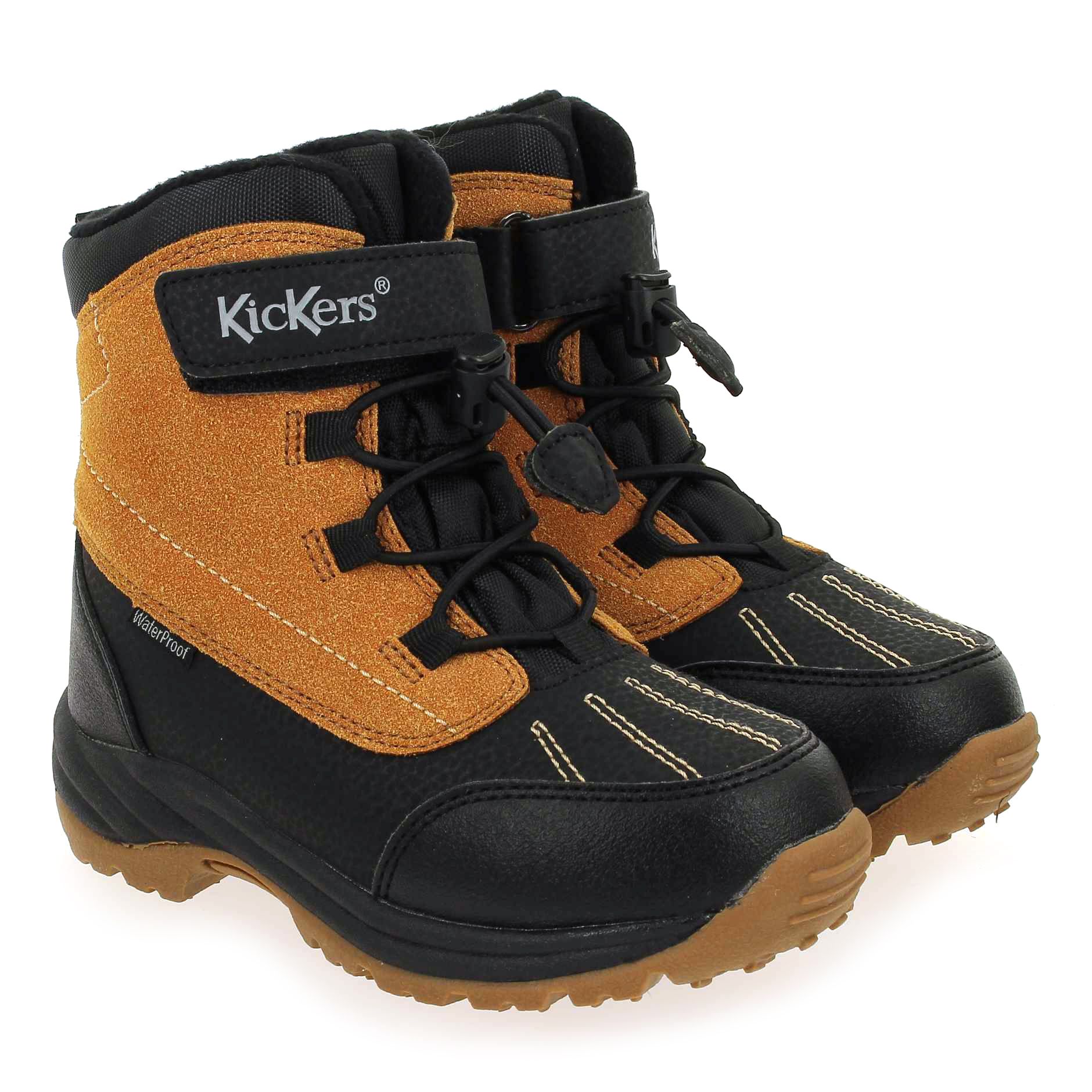 Kickers  JUMP WPF - Noir Camel