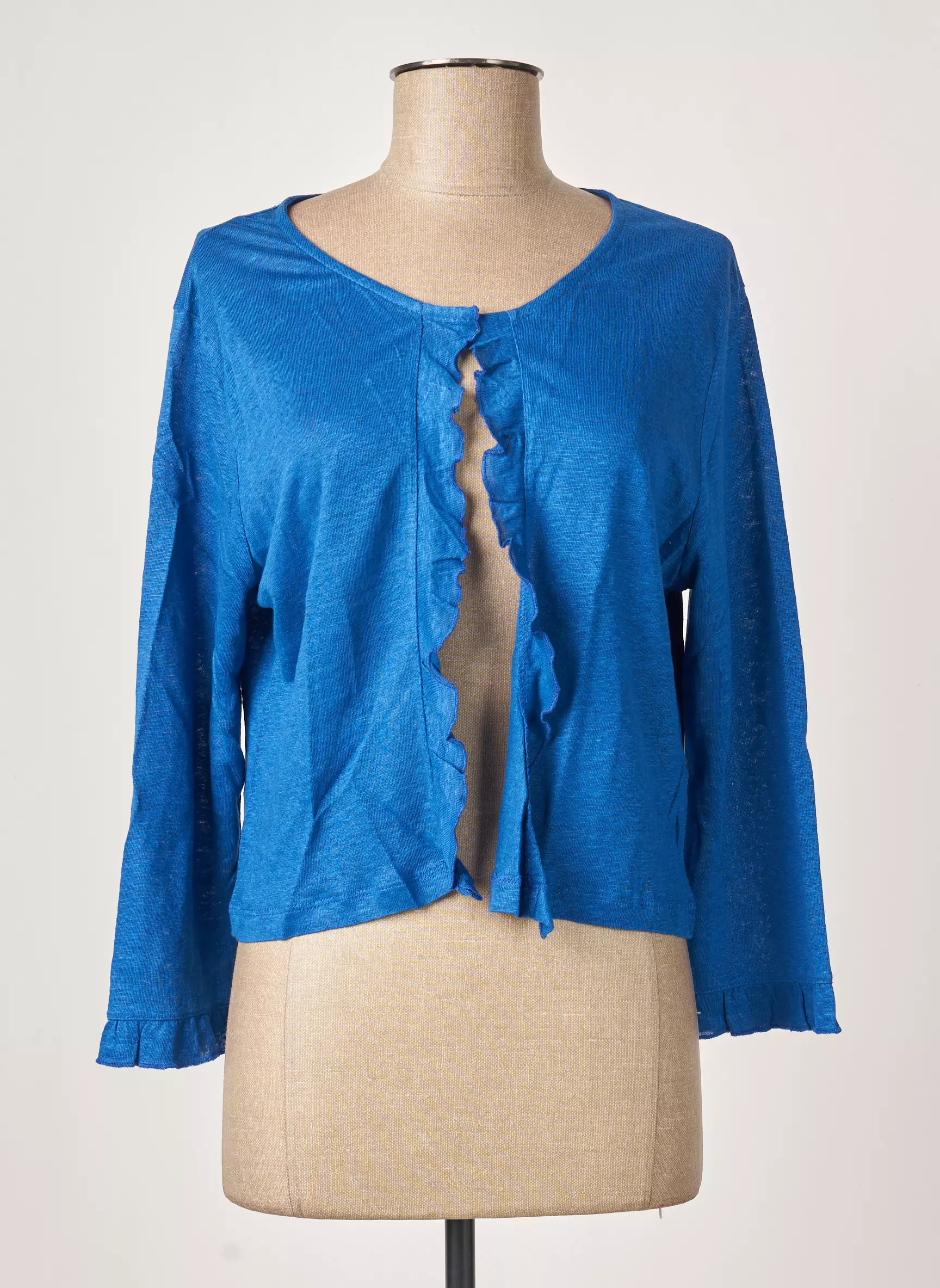 Maloka Cardigans Femme couleur bleu