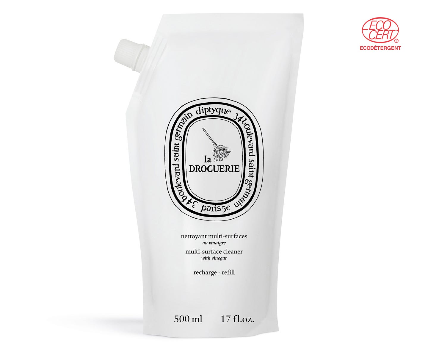 La Droguerie - Recharge pour nettoyant multi-surfaces au vinaigre