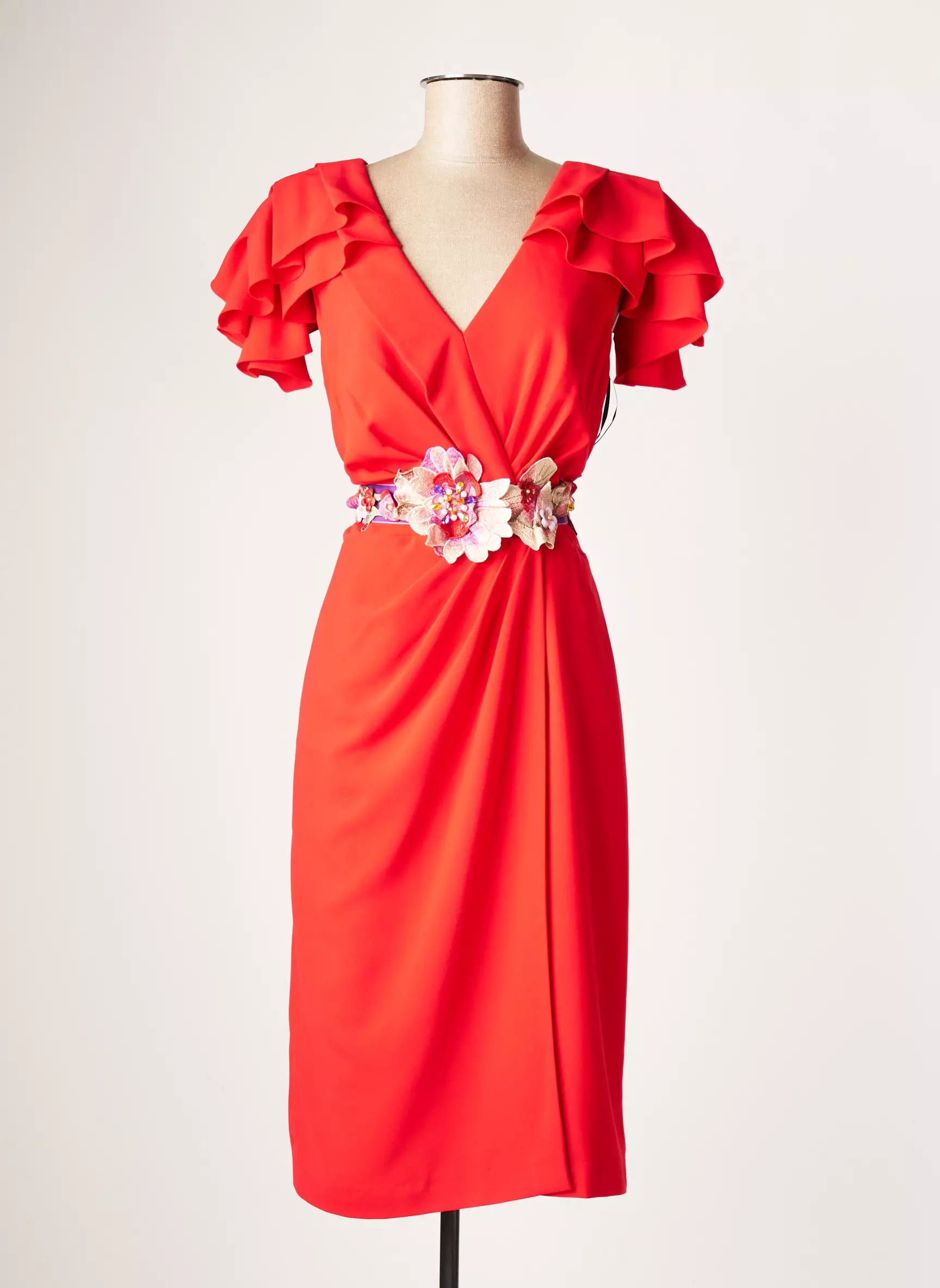 Matilde Cano Robes Mi Longues Femme couleur rouge