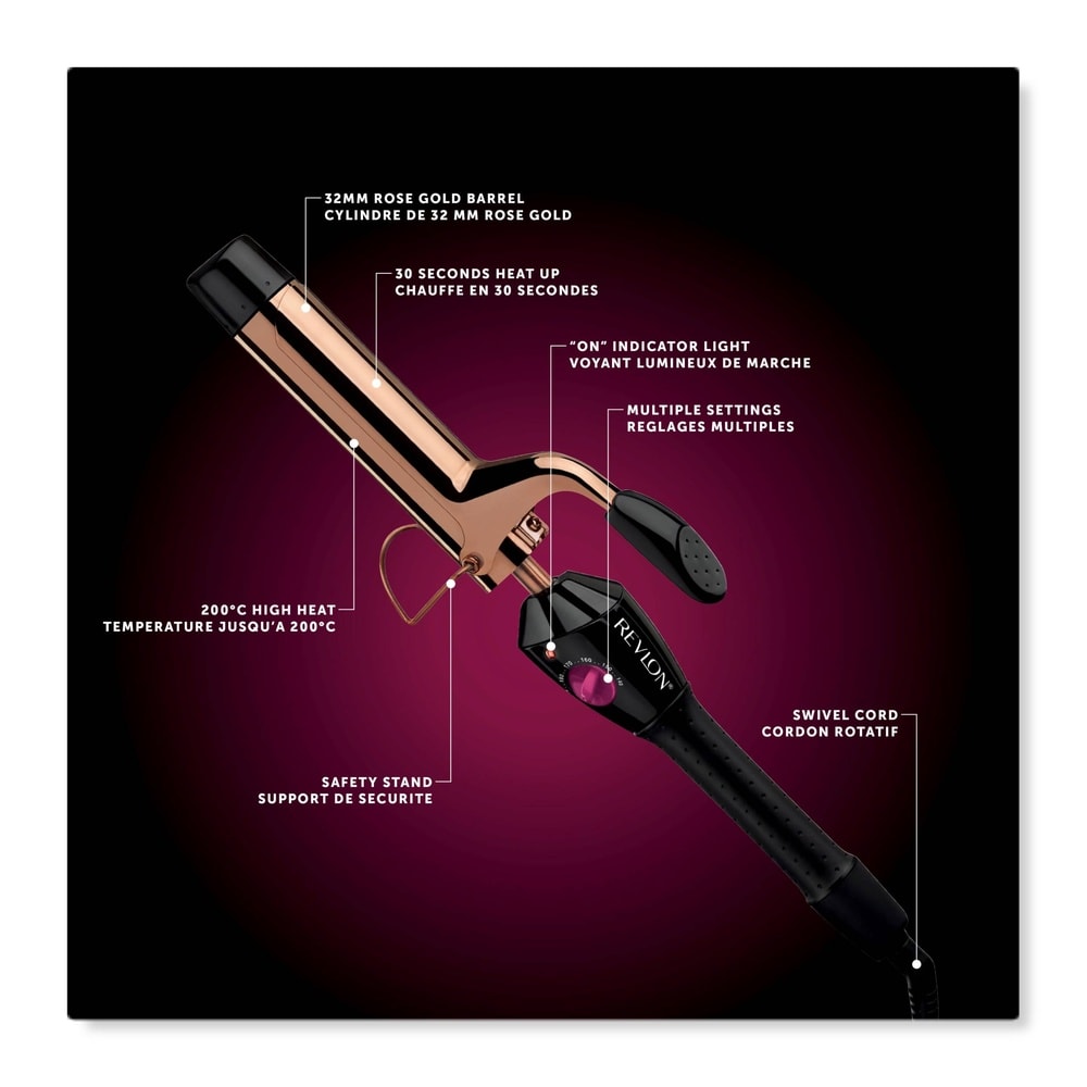 revlon accessories FER A BOUCLER LONG-LASTING CURL & WAVE Fer à Boucler