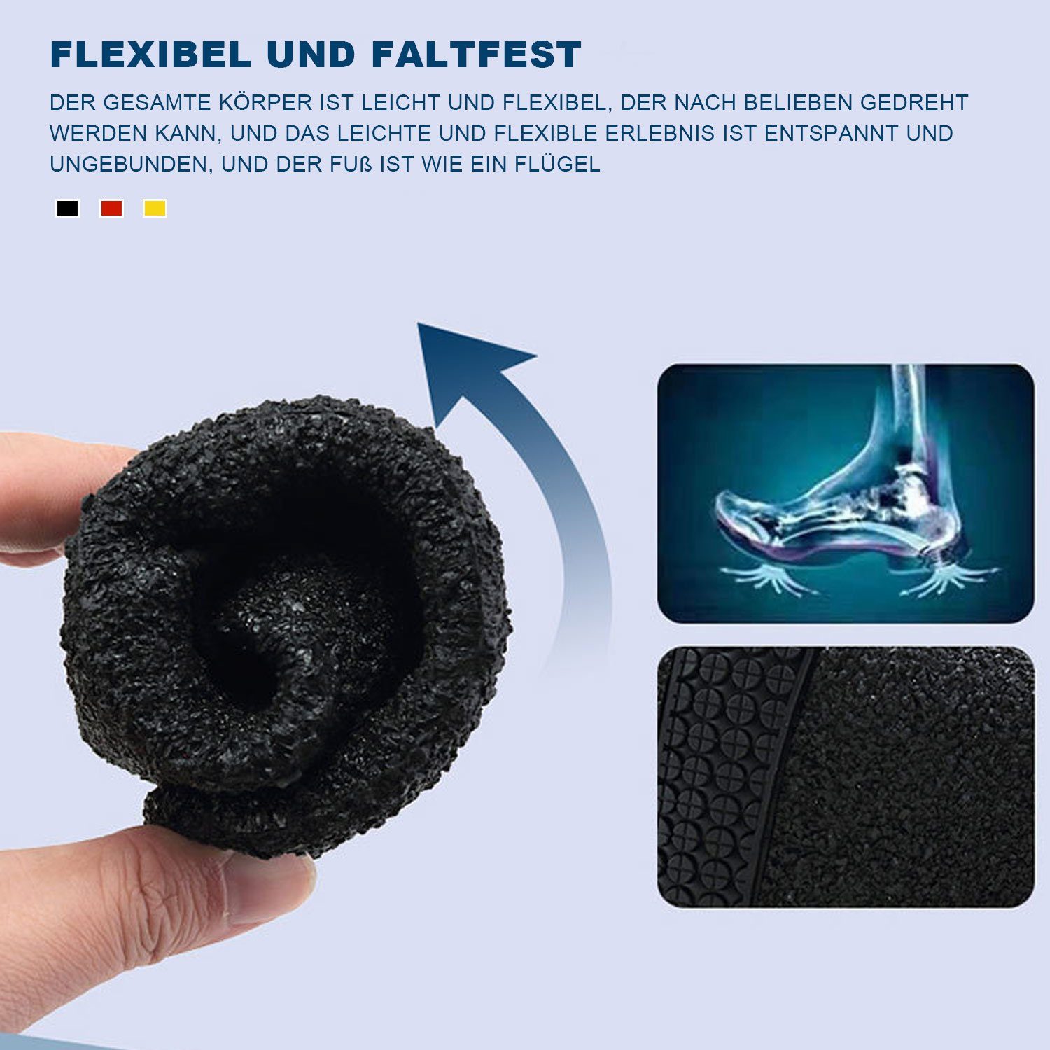 MAGICSHE Sockenschuhe Bequem und leicht Minimalschuhe Barfußschuh Rutschfest und maschinenwaschbar