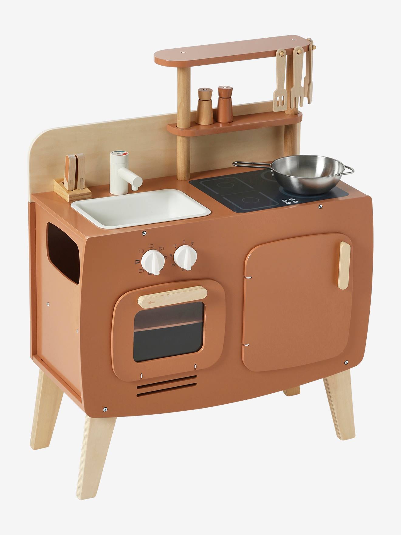 Cuisinette design en bois FSC® rose