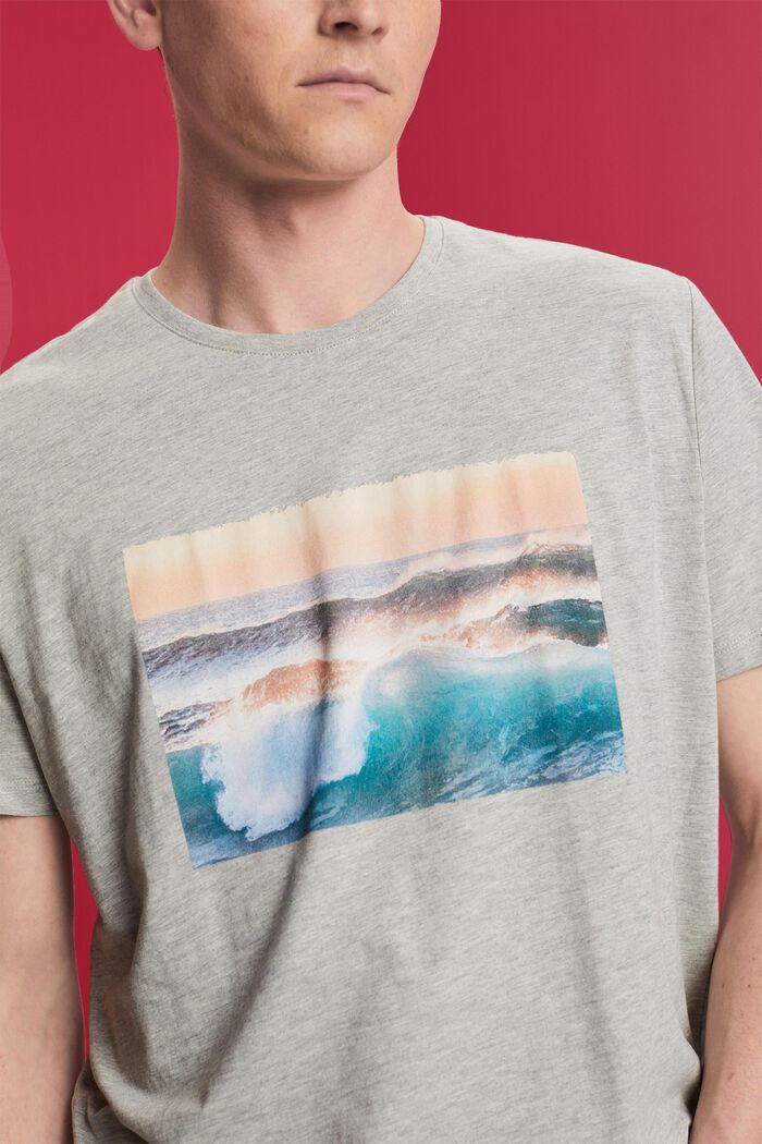 Bedrucktes T-Shirt aus Slub-Jersey
