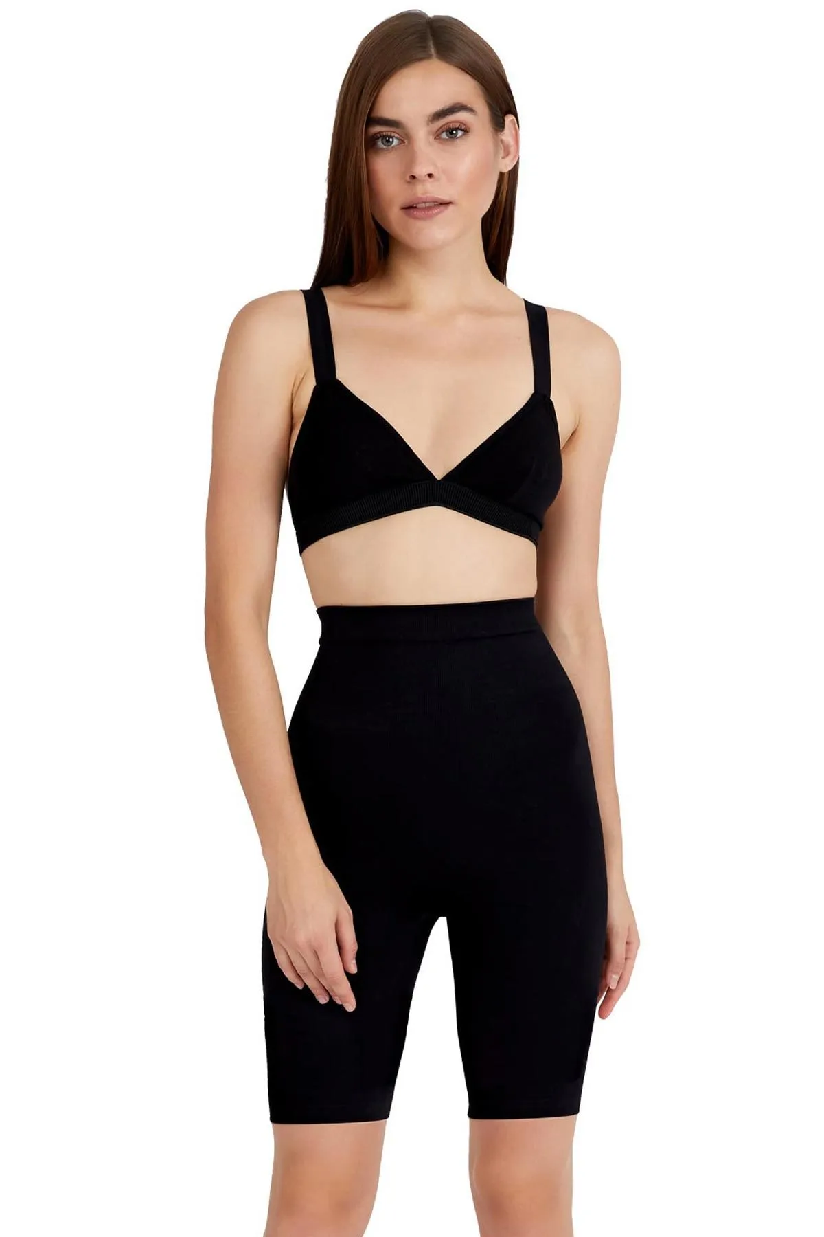 AYYILDIZ  315 Schwarzes Korsett mit hoher Taille