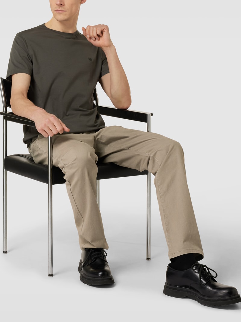 Hose im geraden Schnitt Modell 'JOHN' in beige