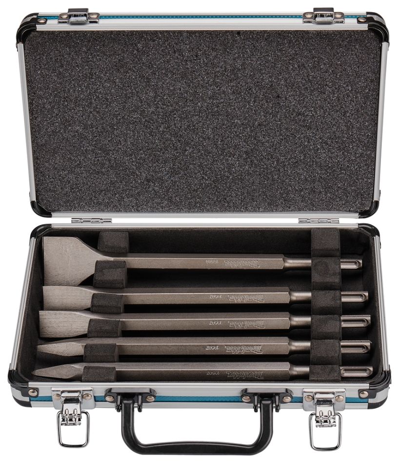 Sada sekáčov Makita D-42379 SDS-Plus, 5 kusov, v hliníkovom kufríku