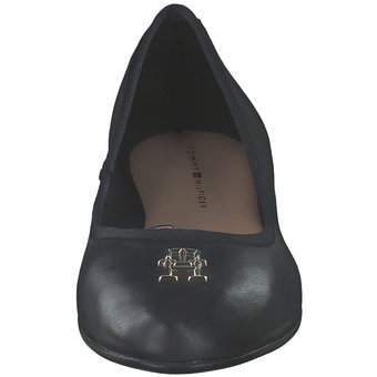 Tommy Hilfiger Round Th Ballerina in schwarz