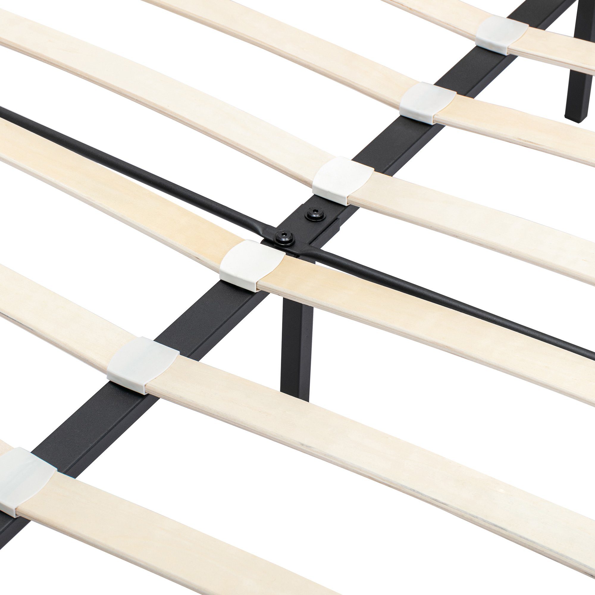 Ulife Polsterbett Grau Stauraumbett Samt-Stoff Funktionsbett Doppelbett mit Bettkasten, mit Bettkasten Samt-Stoff, 180 × 200cm