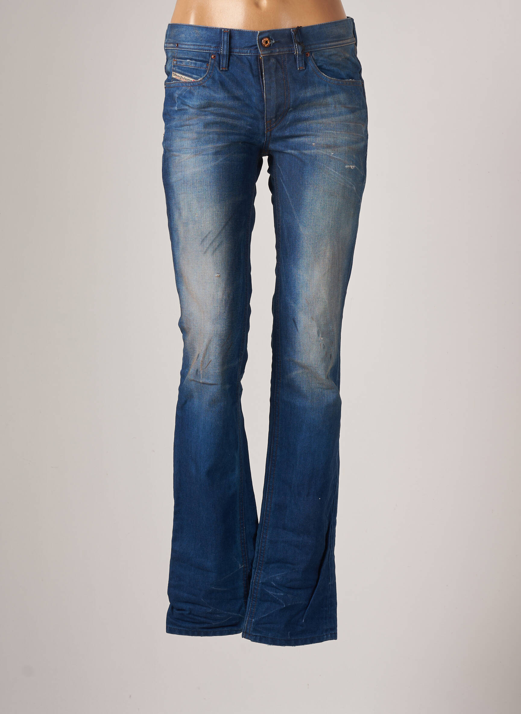 Diesel Jeans Bootcut Femme couleur bleu