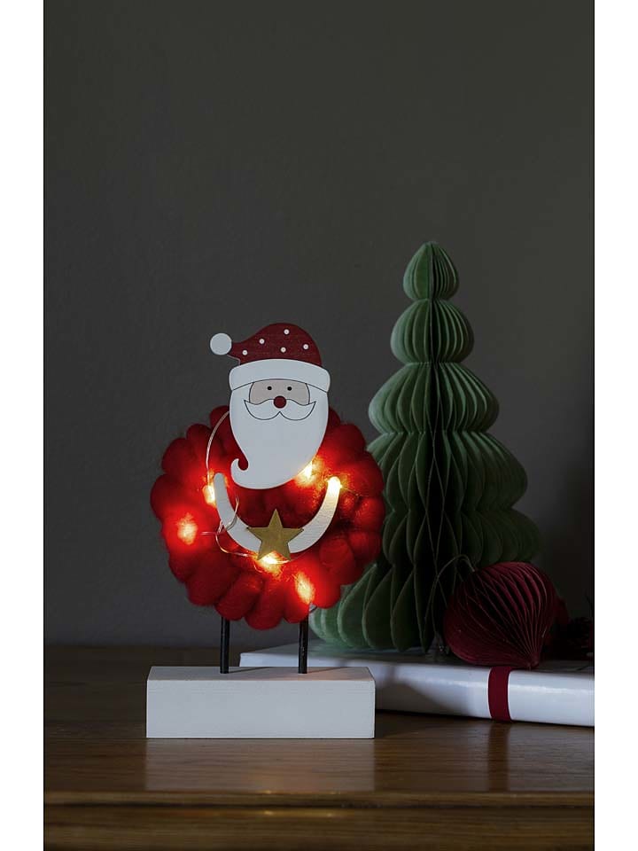 Konstsmide LED-Holzsilhouette ''Santa'' in Rot/ Weiß - (B)10 x (H)18,5 x (T)4,5 cm günstig kaufen onesize
