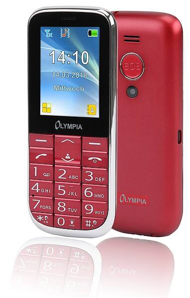 Olympia Joy II 6,1 cm (2,4 Zoll) minisim Mobiltelefon Mobiltelefon Rot