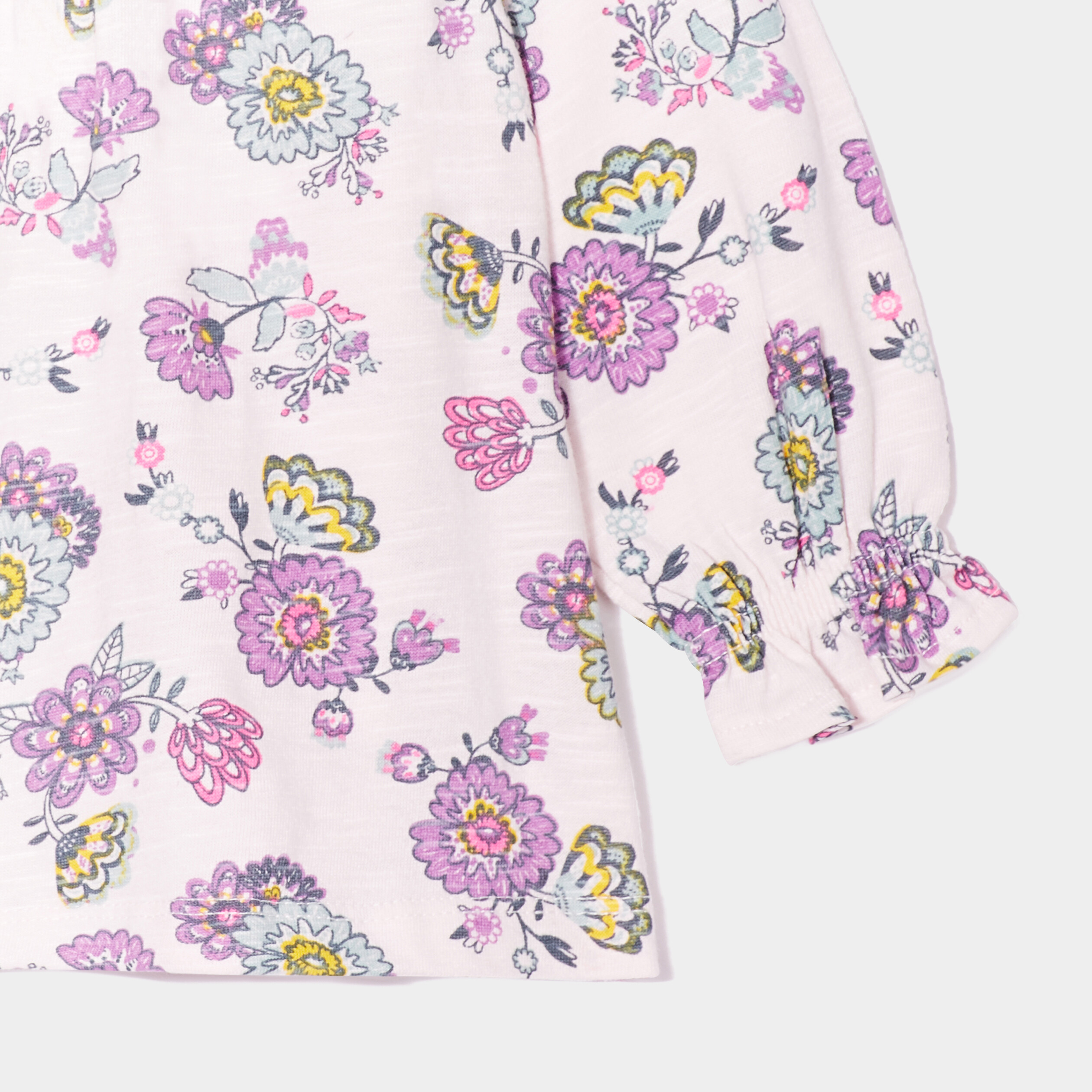 T-shirt col smocké Creeks rose pastel bébé fille | La Halle