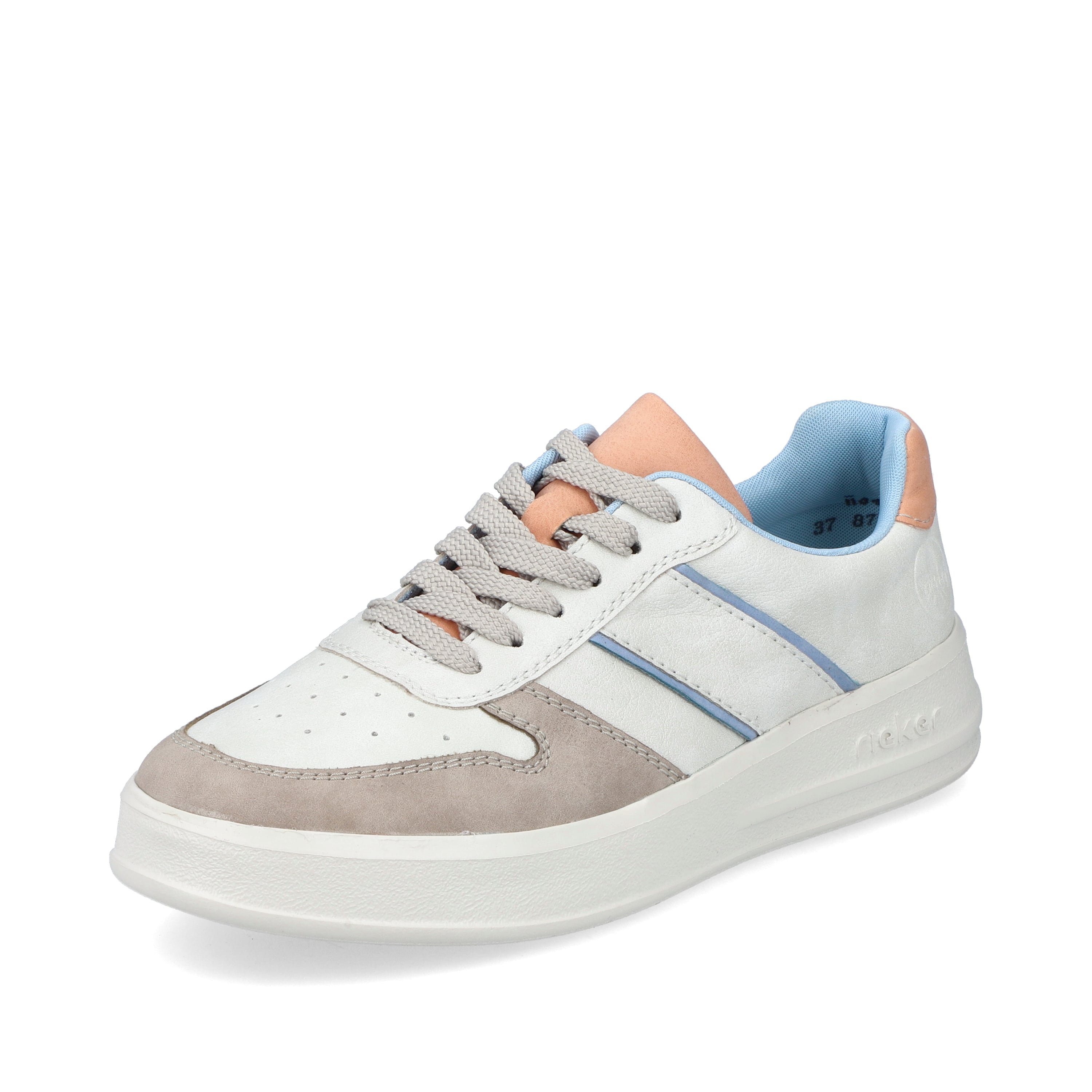 Rieker Damen Sneaker Low schwanenweiss