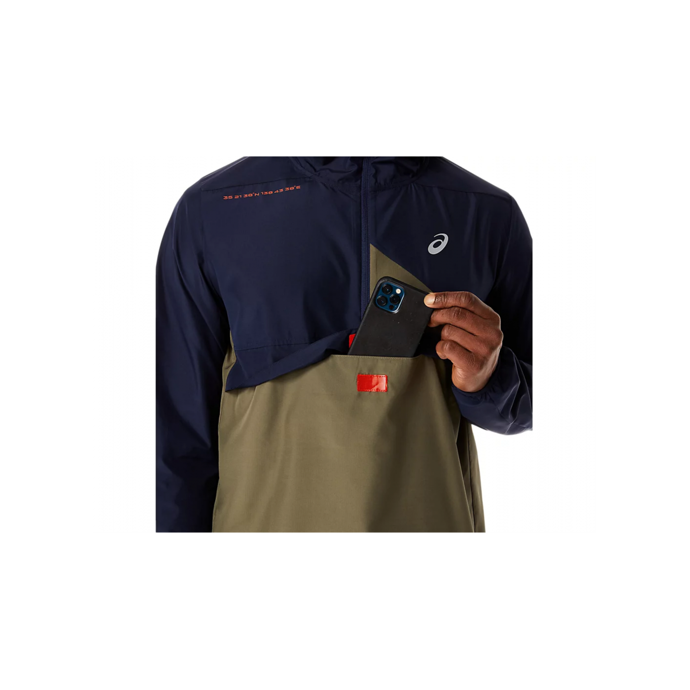 Asics Fujitrail Jacke Blau Grün F400