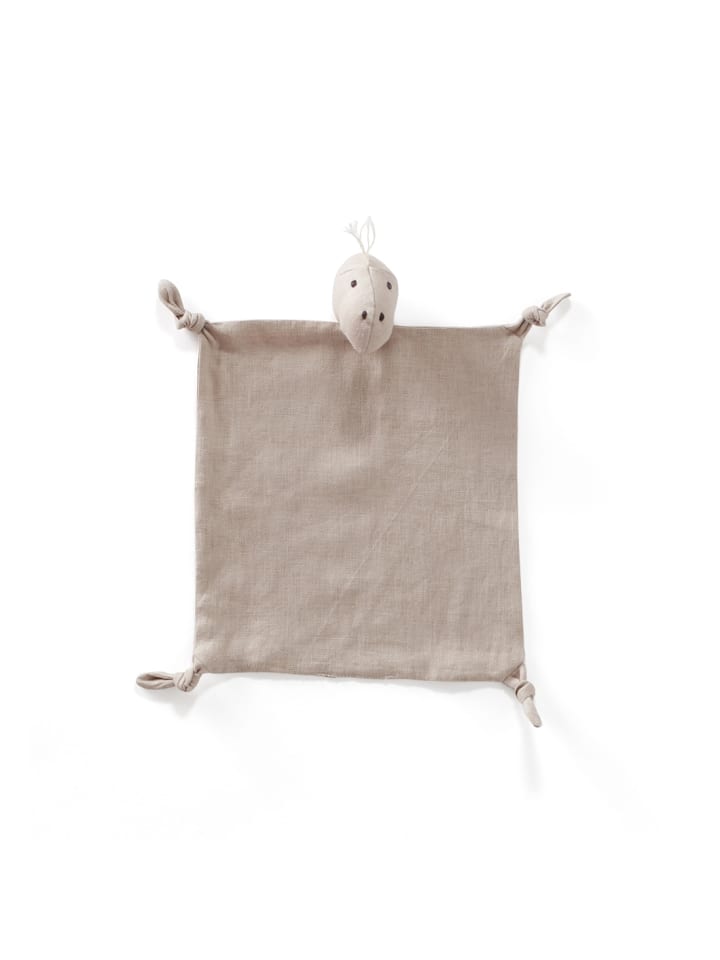 Kids Concept Schmusetuch Dino Leinen 24x26 cm in Natur ab 0 Monate günstig kaufen onesize
