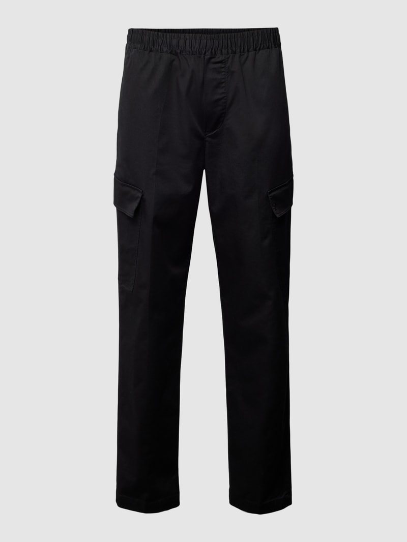Stoffhose mit elastischem Bund Modell 'RAAMEO' in schwarz