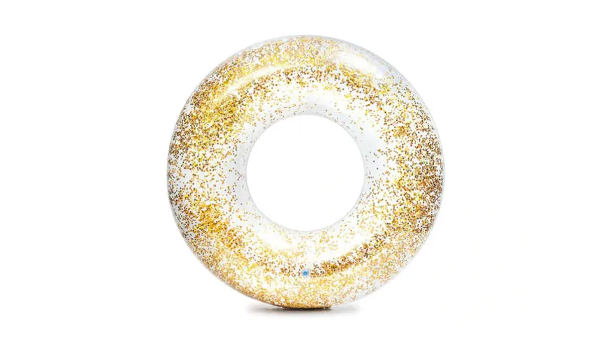 Intex - Schwimmreifen Glitter Transparent, 119 cm
