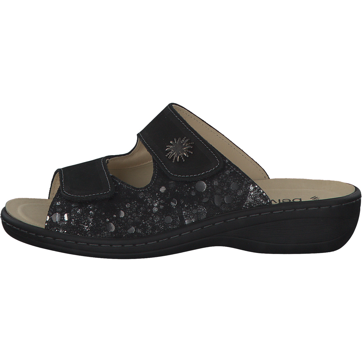 Portina 10.507, Hausschuhe & Pantoffeln, Damen, schwarz