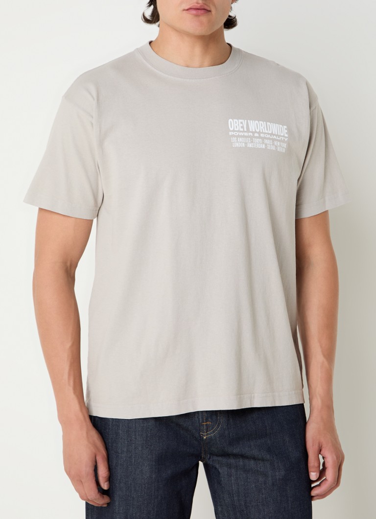 T-shirt Obey Worldwide con logo stampato