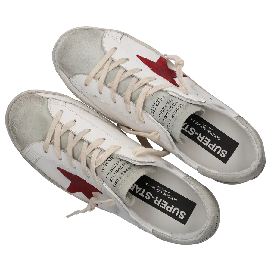 Golden Goose - Sneaker low SUPER-STAR Kalbsleder - weiß