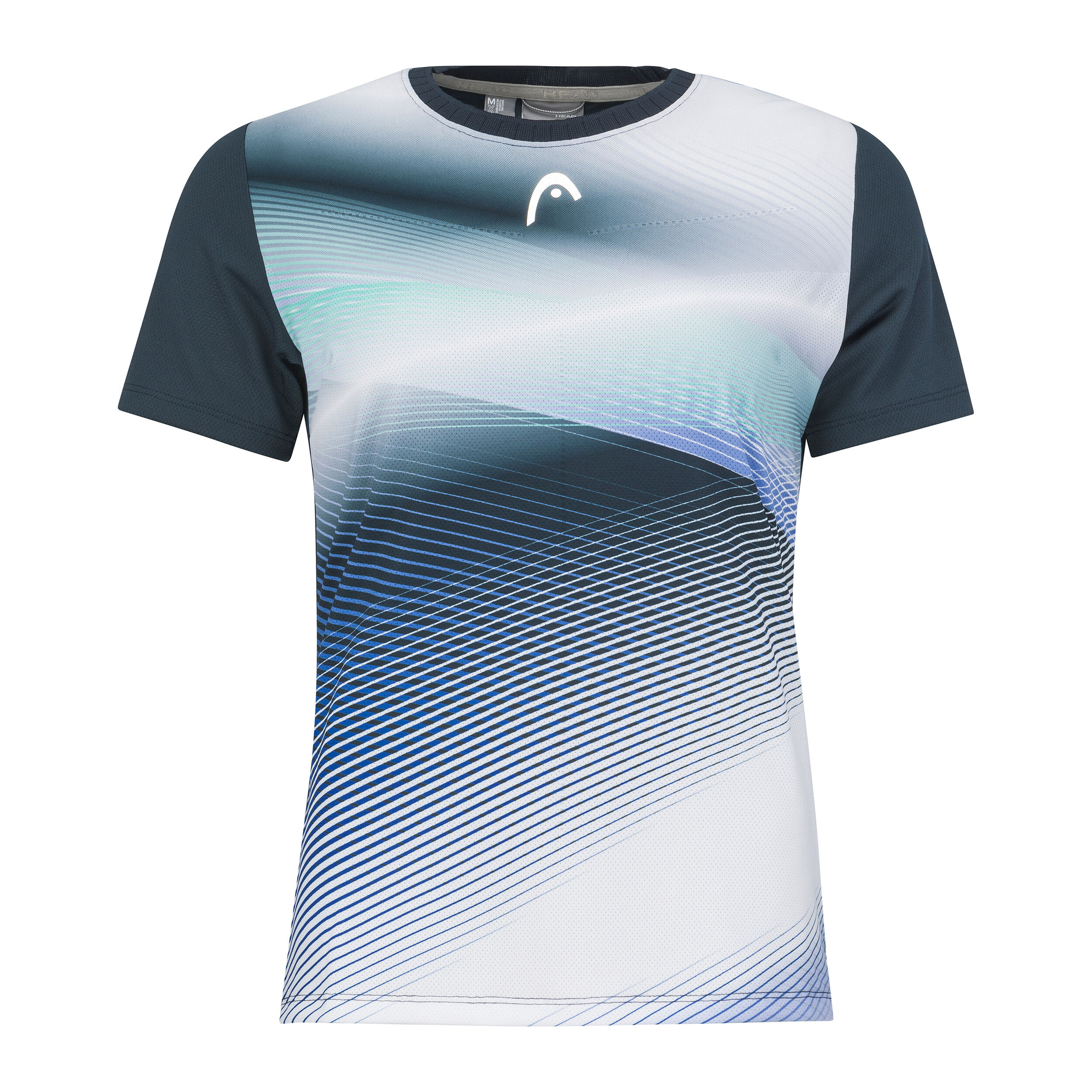 Performance T-Shirt Damen - Dunkelblau, Weiß