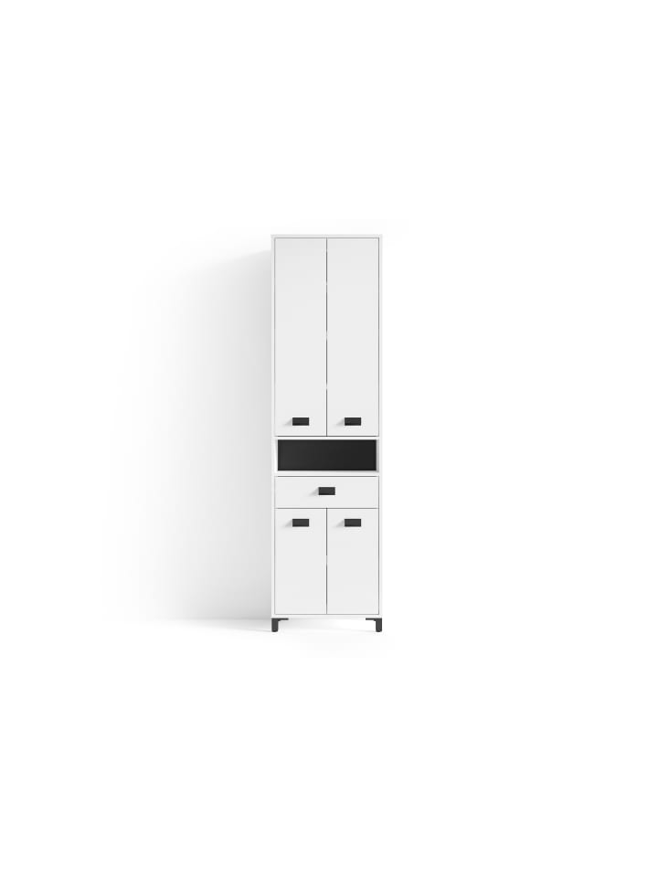 byLiving Hochschrank Wellness in Weiß - (B) 54 x (H) 193 x (T) 31 cm günstig kaufen onesize