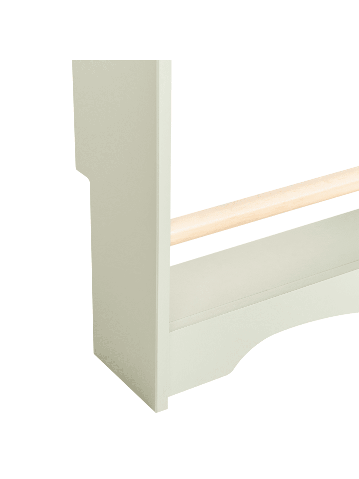 Beliani Bücherregal LILOET in Grün/Heller Holzfarbton - (W) 60 x (H) 100 x (L) 12 cm günstig kaufen onesize